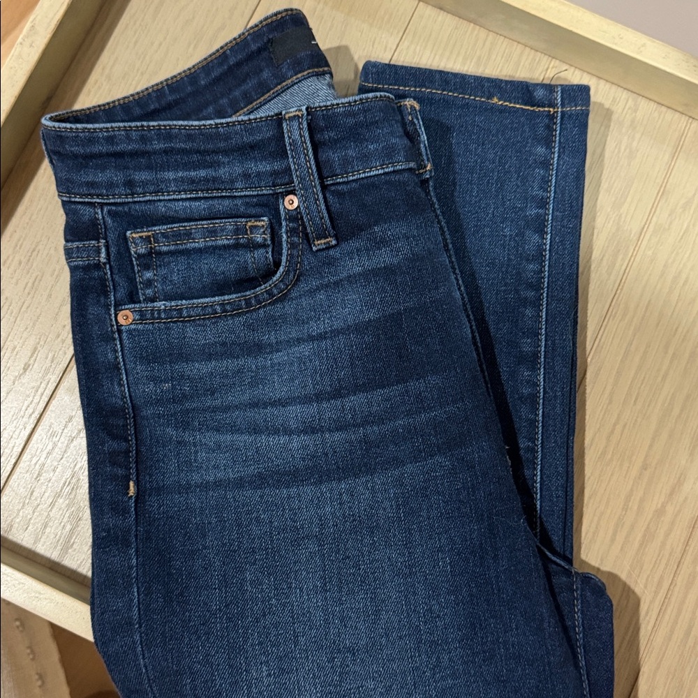 Joe’s dark wash HIGH RISE skinny ankle